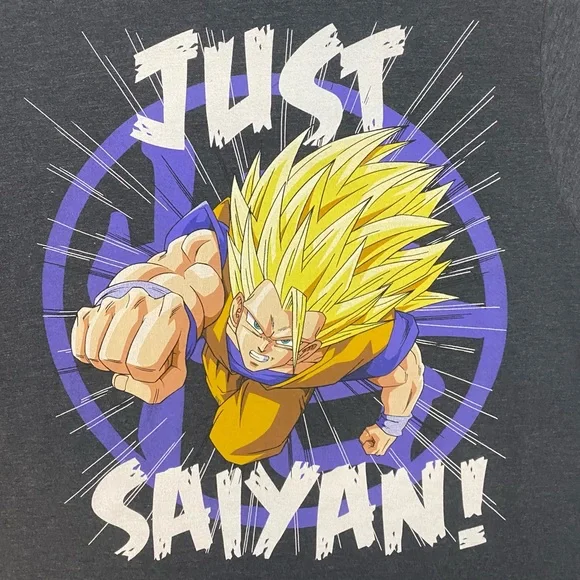 DRAGON-BALL Z Just Saiyan T-Shirt - Picture 2 of 4